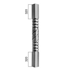Tyč-rúrková 1200mm so štvorcovou zakladňou 60x60mm Tyč-rúrková 1200mm so štvorcovou zakladňou 60x60mm